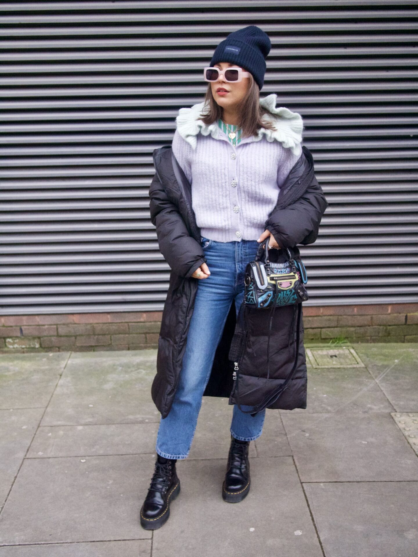 manchester fashion looks, fashion looks, pastel colours, spring outfit, Balenciaga bag, designer bag, candy colours, weekday coat, designer looks, influencer , 