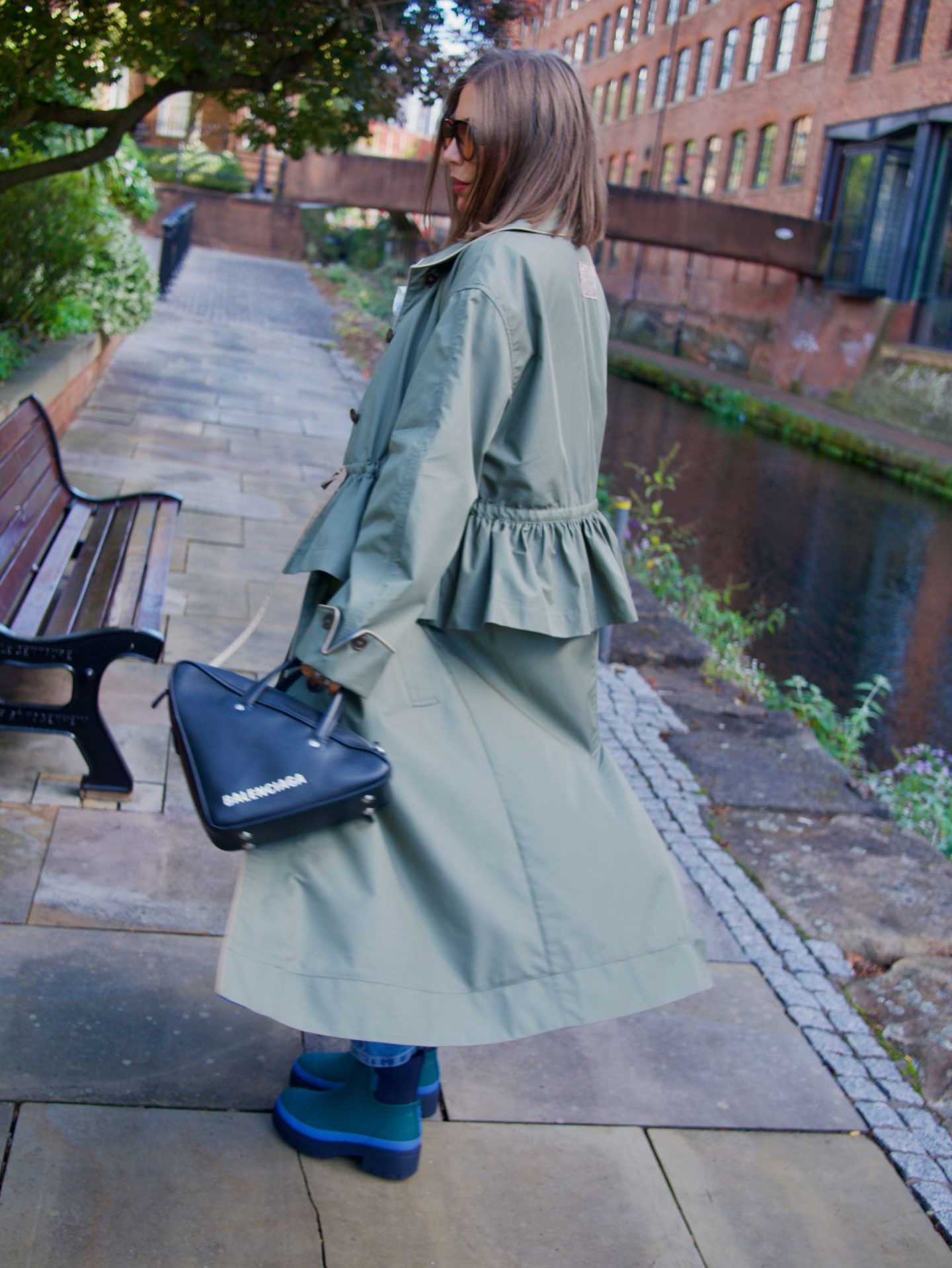 Trench Coat , damson madder myrtle coat, new autumn coat, autumn fashion, Manchester influencer, content creator, outfit inspirations, Manchester , autumn in Manchester 