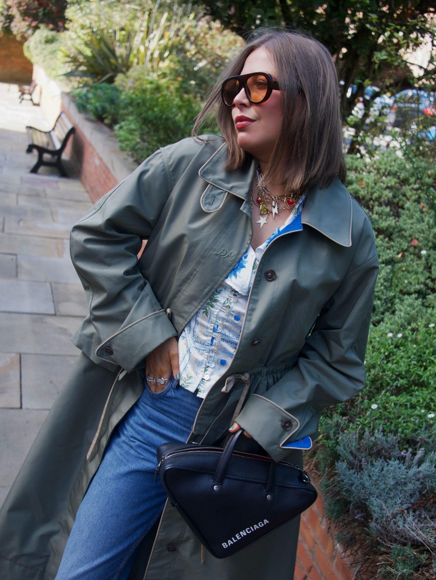 Trench Coat , damson madder myrtle coat, new autumn coat, autumn fashion, Manchester influencer, content creator, outfit inspirations, Manchester , autumn in Manchester 