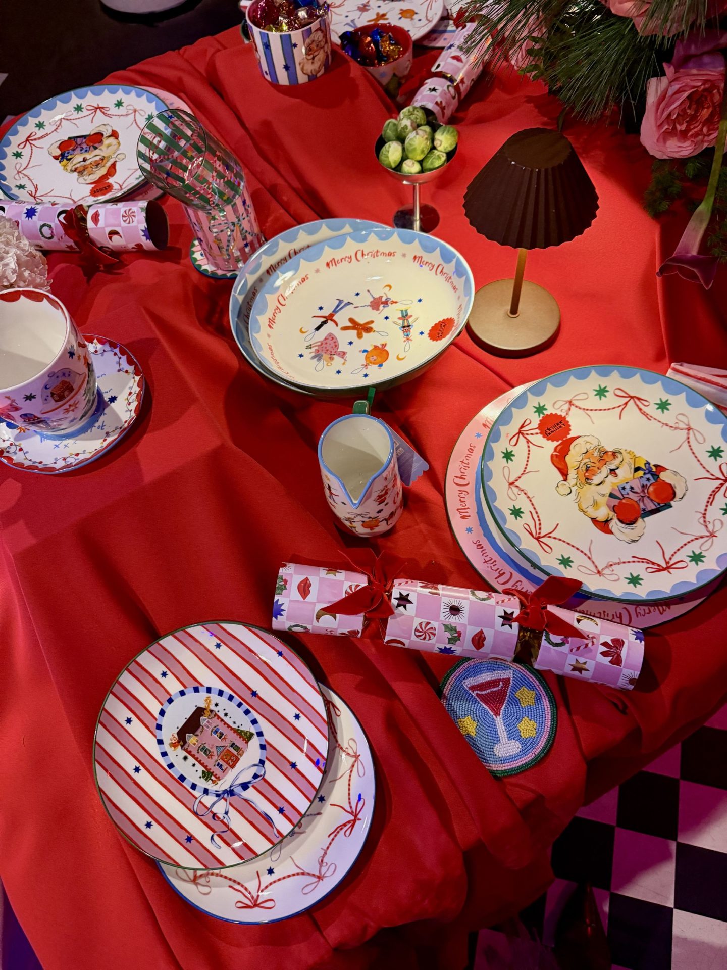 Eleanor Bowmer, Christmas party, Christmas decor, what's on in manchester , Christmas decorations, bright and colourful designs, British designer 