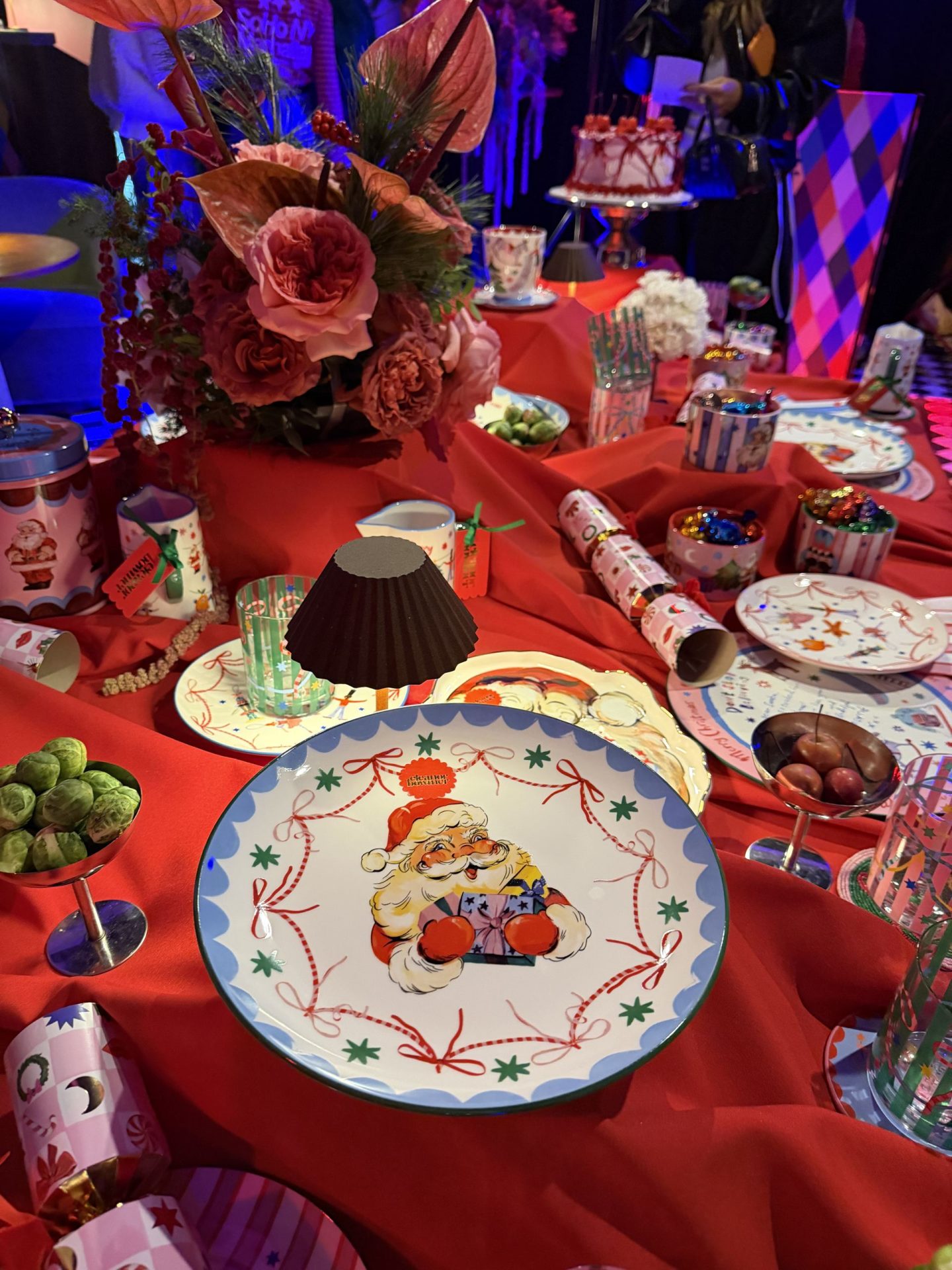 Eleanor Bowmer, Christmas party, Christmas decor, what's on in manchester , Christmas decorations, bright and colourful designs, British designer 